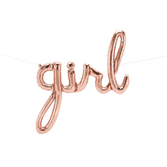 Girl Script 37 in - Rose Gold