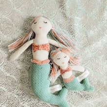 Load image into Gallery viewer, &#39;Mia&#39; Mermaid Cotton Baby Rattle
