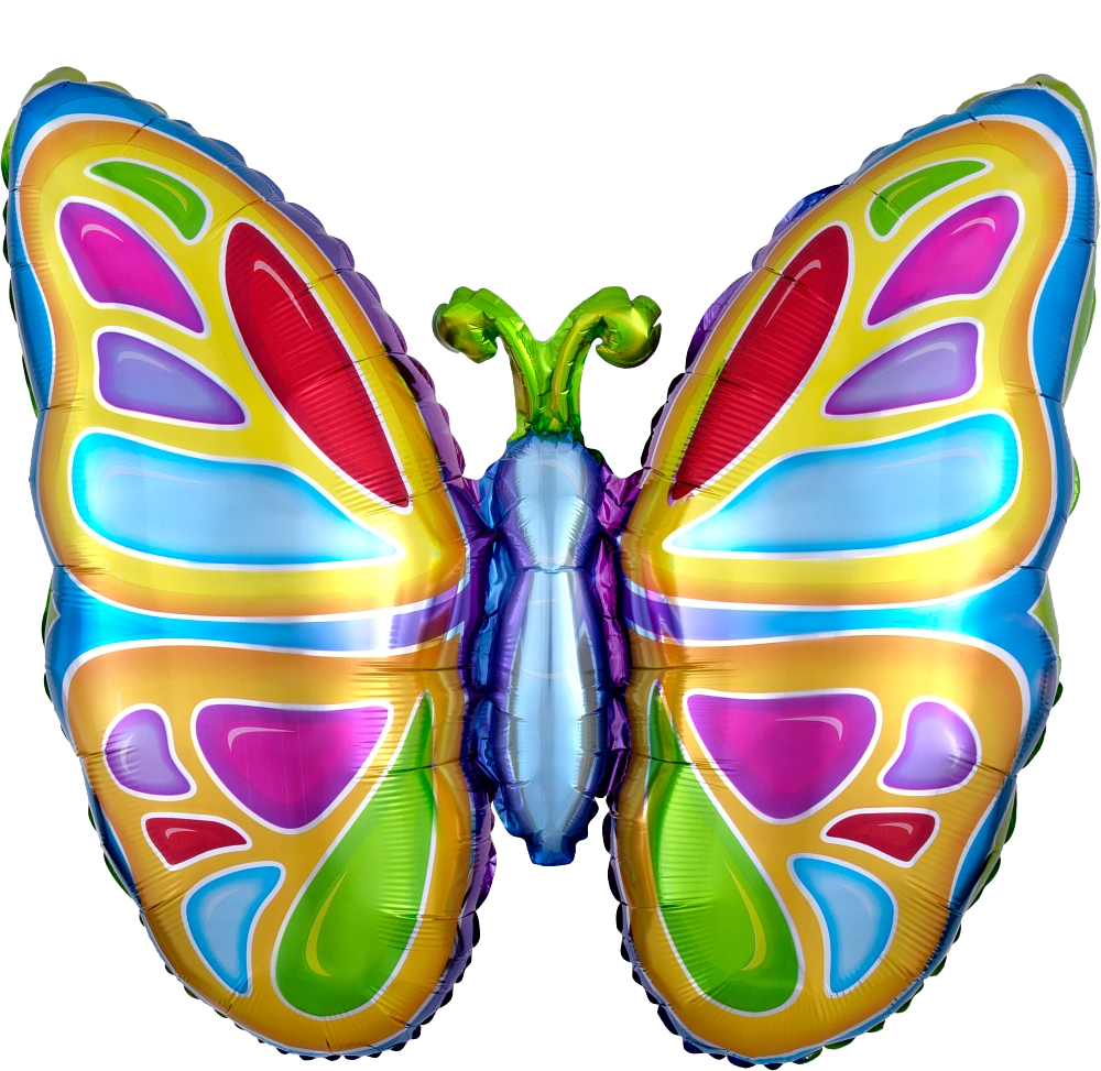 Bright Butterfly Foil Balloon