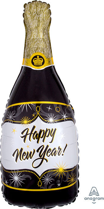 Champagne Bottle Happy New Year Balloon