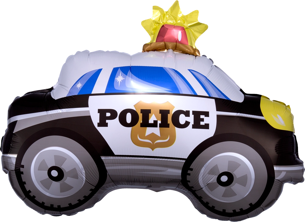 Police Car Foil Shape Balloon