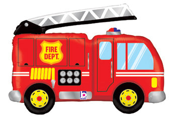 Foil Shape Fire Truck Balloon - 40''