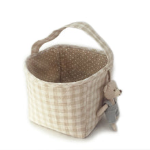 Load image into Gallery viewer, Tan Fabric Basket - Storage Caddy
