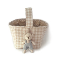 Load image into Gallery viewer, Tan Fabric Basket - Storage Caddy
