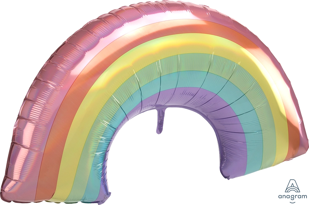 Iridescent Pastel Rainbow Foil Balloon