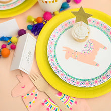 Load image into Gallery viewer, Happy Llama Small Paper Party Plates
