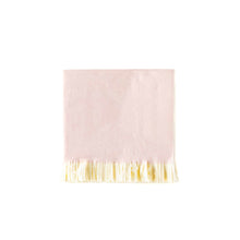 Load image into Gallery viewer, Baby Pink Fringed Cocktail Napkins
