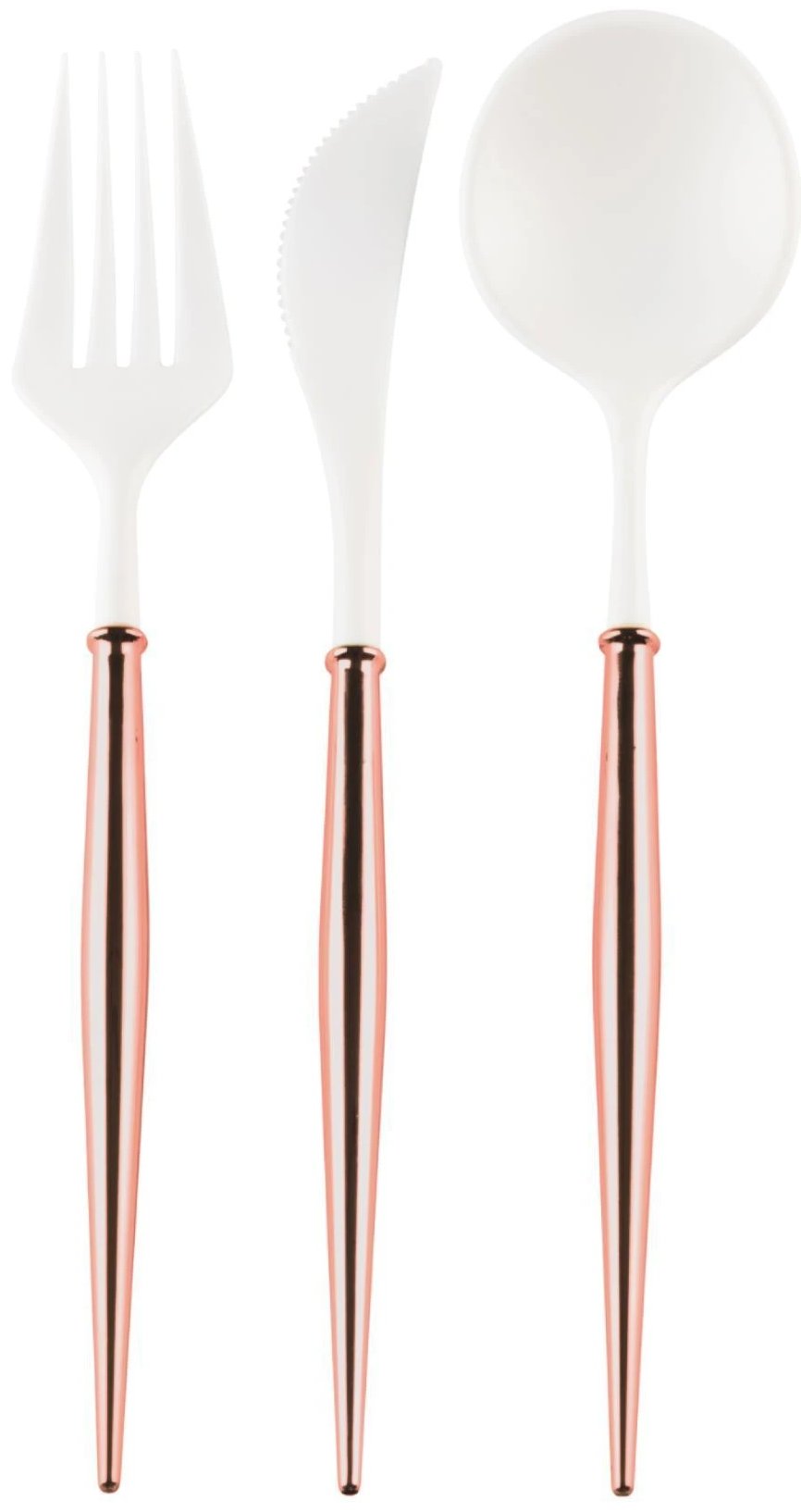 Rose Gold Bella Assorted Plastic Cutlery