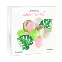 Load image into Gallery viewer, Balloon Bouquet - Tropical with Leaves
