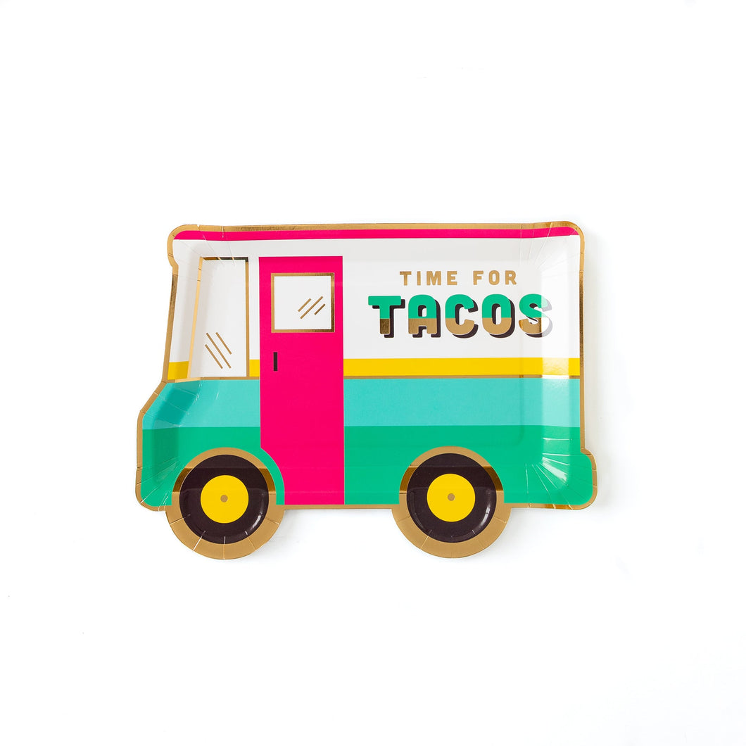 Taco Truck Shaped Paper Plate