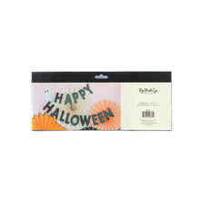 Load image into Gallery viewer, Happy Halloween Black Glitter Banner
