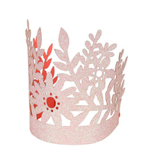 Load image into Gallery viewer, Pink Glitter Party Crowns
