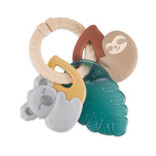 Load image into Gallery viewer, Tropical Itzy Keys™ Textured Ring with Teether + Rattle
