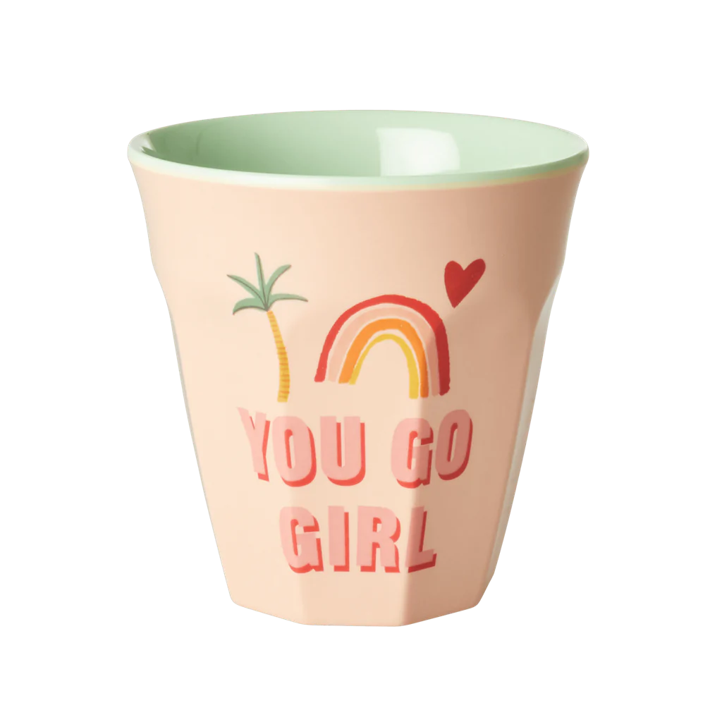 Cup Medium in You Go Girl Print