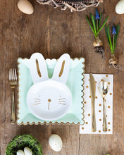 Load image into Gallery viewer, Bunny Paper Plates Shaped Plates
