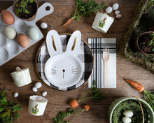 Load image into Gallery viewer, Bunny Paper Plates Shaped Plates
