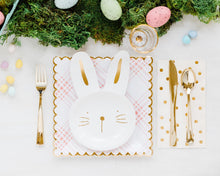 Load image into Gallery viewer, Bunny Paper Plates Shaped Plates
