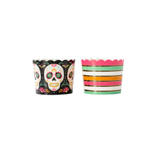 Load image into Gallery viewer, Gold Foil Sugar Skull Food Cups
