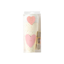 Load image into Gallery viewer, Pink XOXO Heart Cozy To-Go Cups
