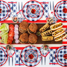 Load image into Gallery viewer, Patriotic Gingham Paper Guest Towel
