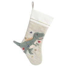 Load image into Gallery viewer, Festive Dino Stocking
