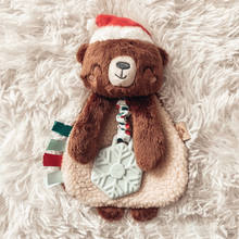 Load image into Gallery viewer, Holiday Bear Plush + Teether Toy
