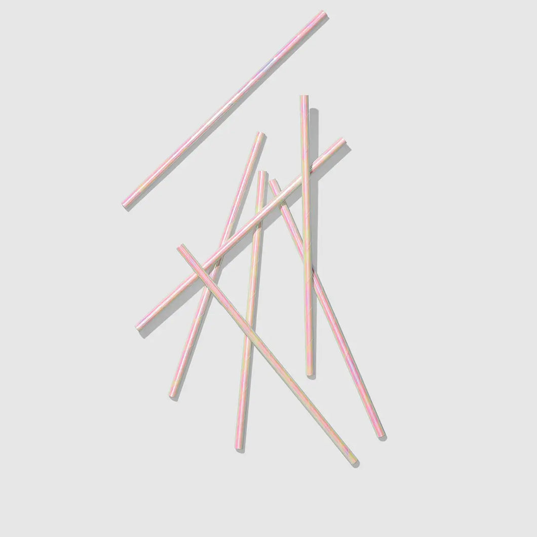 Iridescent Paper Straws