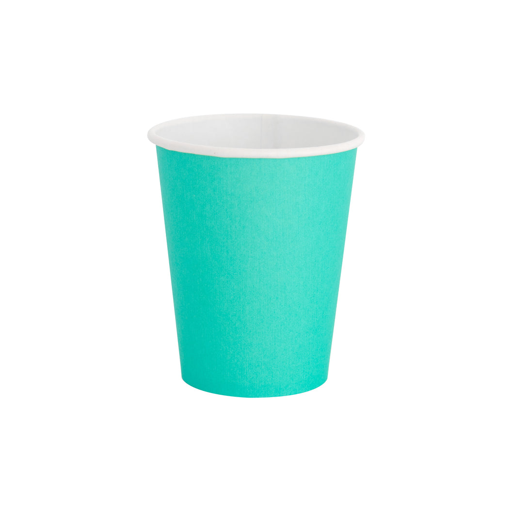 Teal 8 oz cup