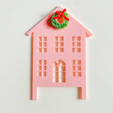 Load image into Gallery viewer, Holiday House Acrylic Christmas Cake Topper
