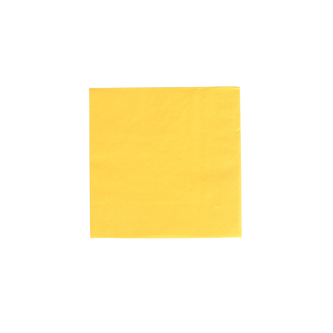 Yellow Cocktail Napkin