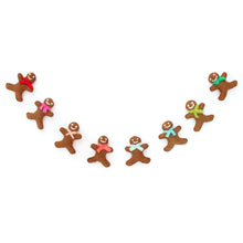 Load image into Gallery viewer, Gingerbread Men Felt Garland
