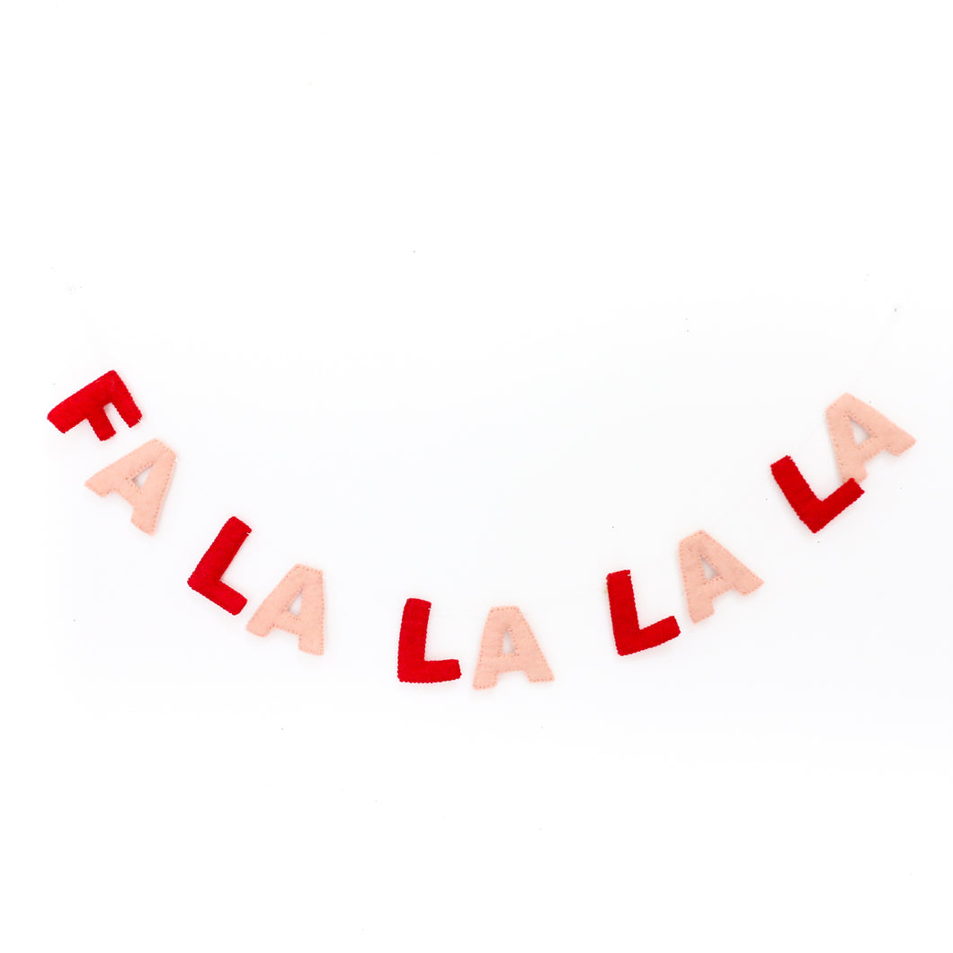 Fa-la-la-la-la Felt Garland