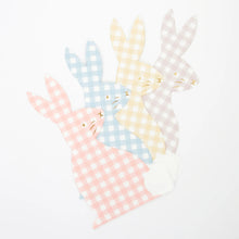 Load image into Gallery viewer, Gingham Bunny Napkins
