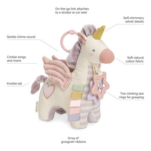 Load image into Gallery viewer, Pegasus Activity Plush with Teether Toy
