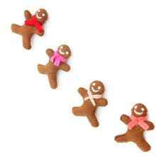 Load image into Gallery viewer, Gingerbread Men Felt Garland
